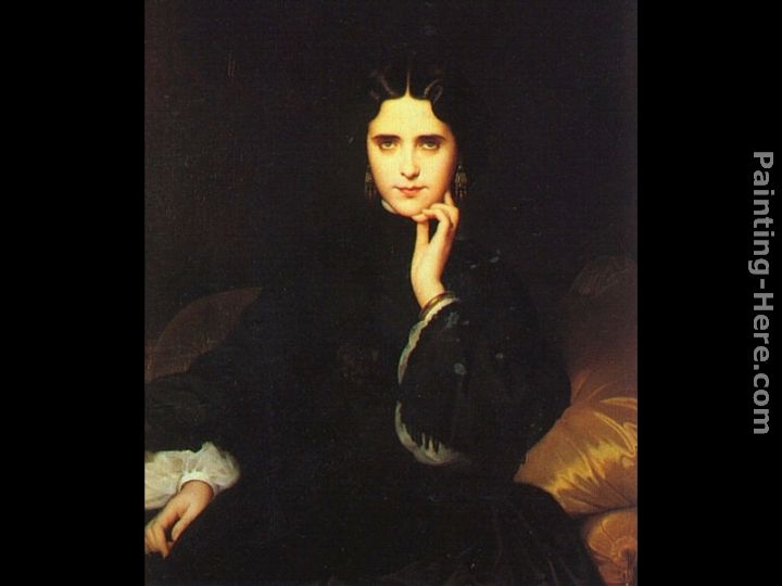 Madame de Loynes painting - Eugene-Emmanuel Amaury-Duval Madame de Loynes art painting